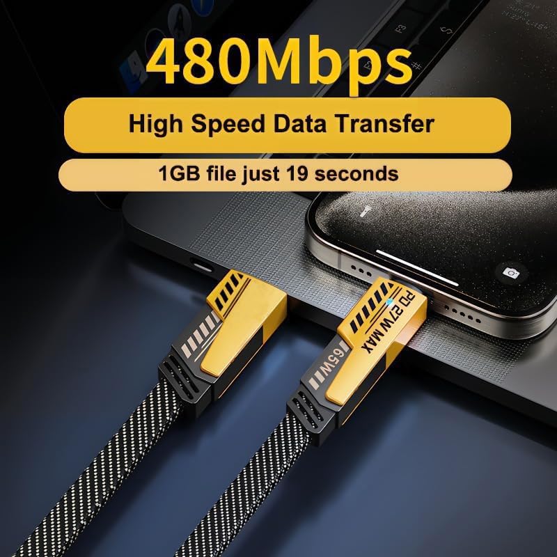 4 In 1 USB To Type C Charging Cable 65W