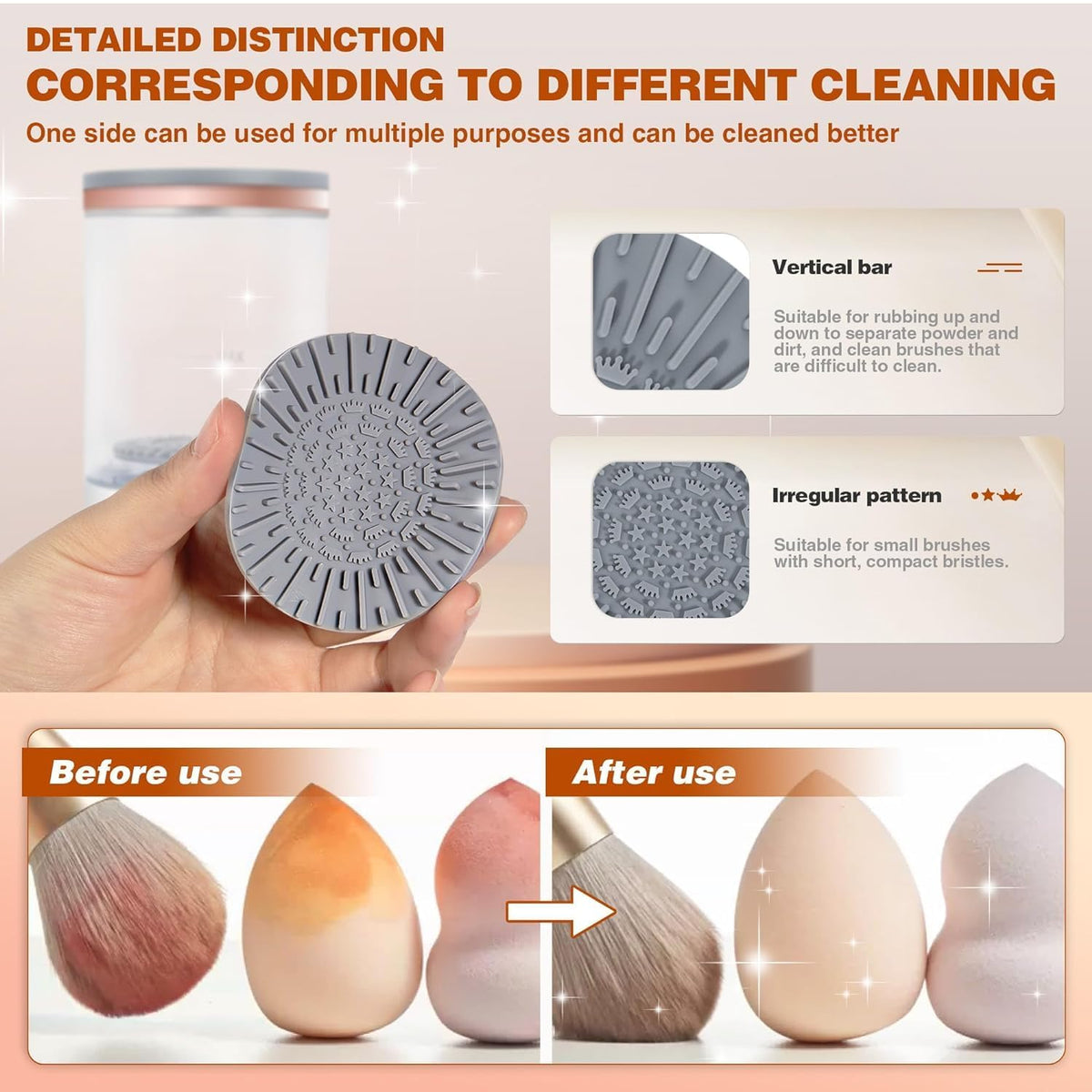 Electric Makeup Brush Cleaner & Dryer – Automatic Washing Machine