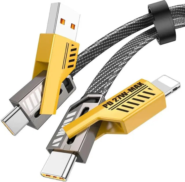 4 In 1 USB To Type C Charging Cable 65W