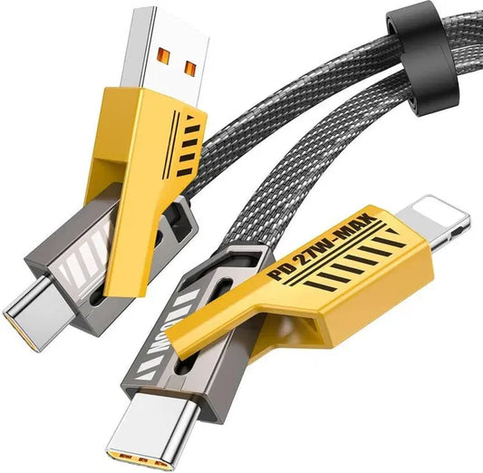 4 In 1 USB To Type C Charging Cable 65W